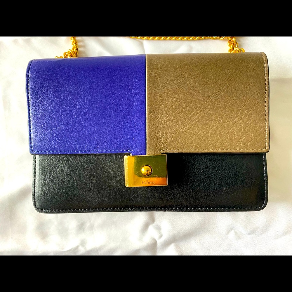 Mulberry England Cheyen Clutch Calf Leather